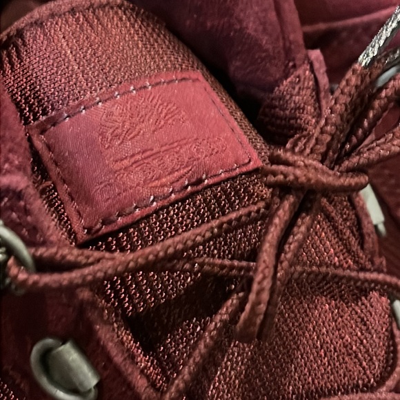 Timberland Field Boots F/L WP burgundy suede new waterproof Mens Size 10.5 - Picture 8 of 16